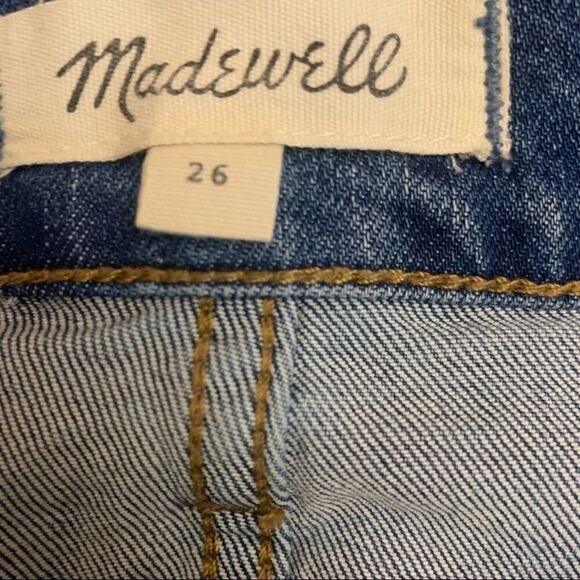 Madewell McCarren Two Tone Patchwork Skirt Size 26 - Picture 3 of 5